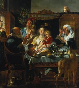 Comme les vieux chantent, les jeunes sifflent - Jacob Jordaens